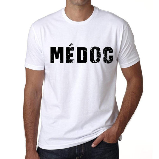 Mens Tee Shirt Vintage T Shirt Médoc X-Small White - White / Xs - Casual