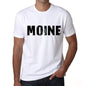 Mens Tee Shirt Vintage T Shirt Moine X-Small White - White / Xs - Casual