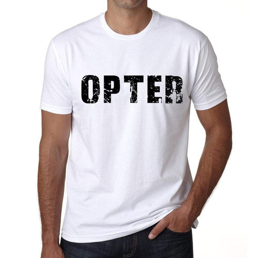 Mens Tee Shirt Vintage T Shirt Opter X-Small White - White / Xs - Casual