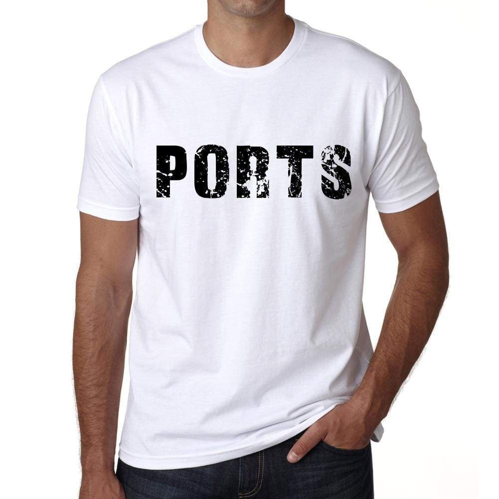 Mens Tee Shirt Vintage T Shirt Ports X-Small White - White / Xs - Casual