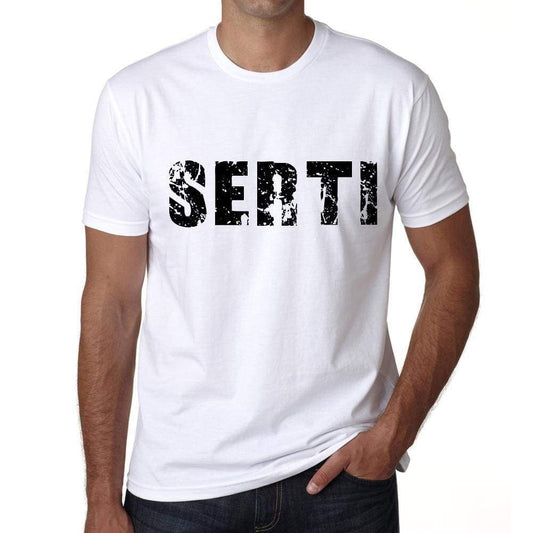 Mens Tee Shirt Vintage T Shirt Serti X-Small White - White / Xs - Casual