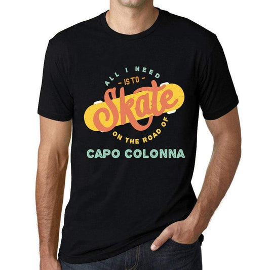 Mens Vintage Tee Shirt Graphic T Shirt Capo Colonna Black - Black / Xs / Cotton - T-Shirt