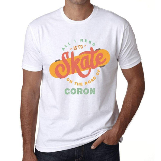 Mens Vintage Tee Shirt Graphic T Shirt Coron White - White / Xs / Cotton - T-Shirt