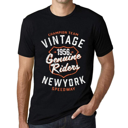 Mens Vintage Tee Shirt Graphic T Shirt Genuine Riders 1956 Deep Black - Deep Black / Xs / Cotton - T-Shirt