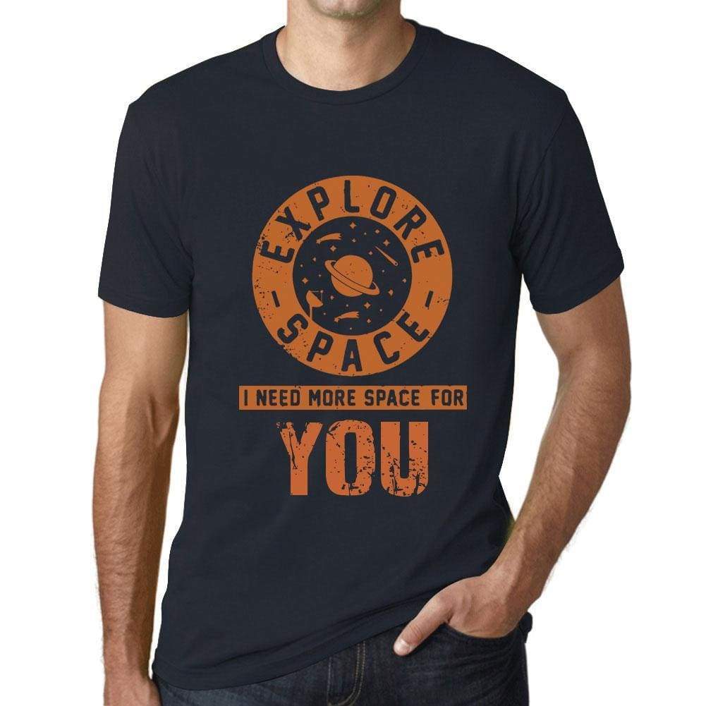 Mens Vintage Tee Shirt Graphic T Shirt I Need More Space For You Navy - Navy / Xs / Cotton - T-Shirt