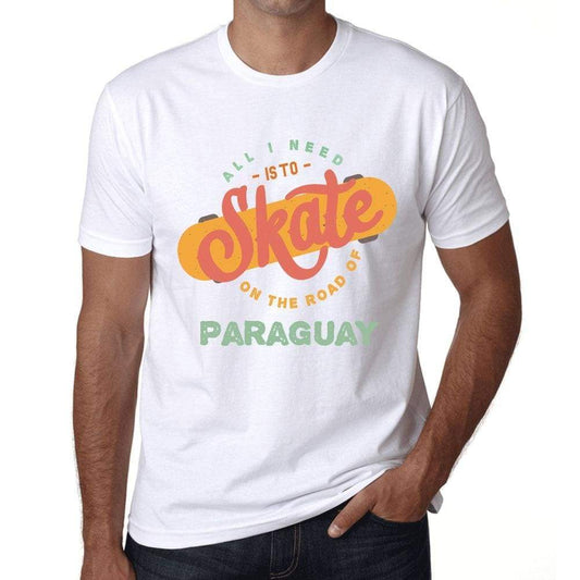 Mens Vintage Tee Shirt Graphic T Shirt Paraguay White - White / Xs / Cotton - T-Shirt