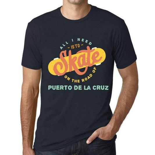Mens Vintage Tee Shirt Graphic T Shirt Puerto De La Cruz Navy - Navy / Xs / Cotton - T-Shirt