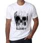 Mens Vintage Tee Shirt Graphic T Shirt Skull Cloudy White - White / Xs / Cotton - T-Shirt