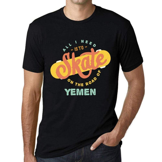 Men’s Vintage Tee Shirt <span>Graphic</span> T shirt Yemen Black - ULTRABASIC