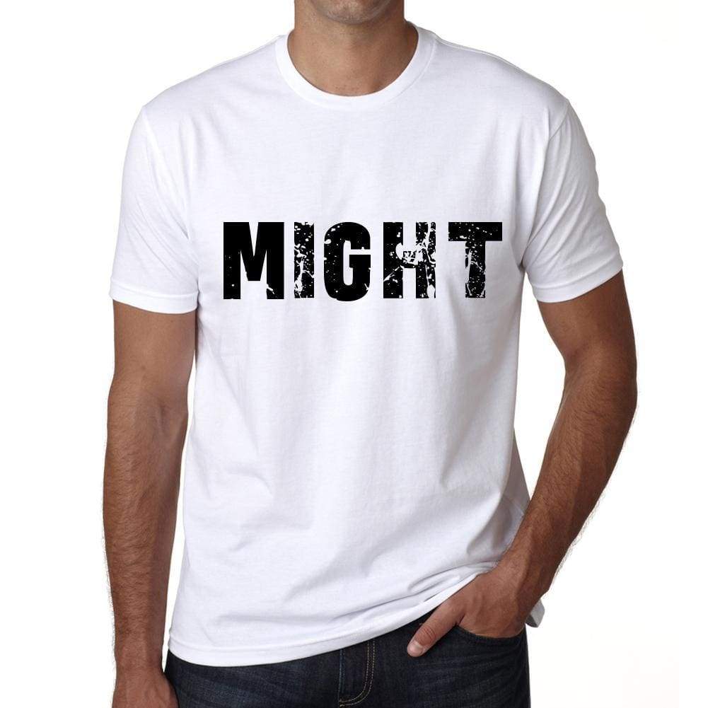 Might Mens T Shirt White Birthday Gift 00552 - White / Xs - Casual