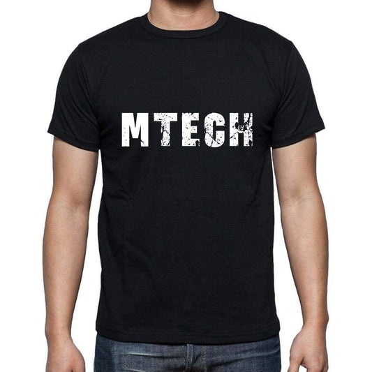 Mtech Mens Short Sleeve Round Neck T-Shirt 5 Letters Black Word 00006 - Casual