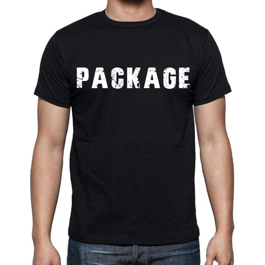 Package Mens Short Sleeve Round Neck T-Shirt Black T-Shirt En