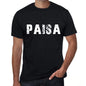 Paisa Mens Retro T Shirt Black Birthday Gift 00553 - Black / Xs - Casual