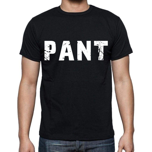 Pant Mens Short Sleeve Round Neck T-Shirt Black T-Shirt En