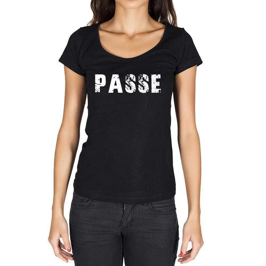 Passe French Dictionary Womens Short Sleeve Round Neck T-Shirt 00010 - Casual