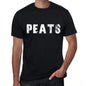 Peats Mens Retro T Shirt Black Birthday Gift 00553 - Black / Xs - Casual