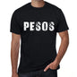 Pesos Mens Retro T Shirt Black Birthday Gift 00553 - Black / Xs - Casual