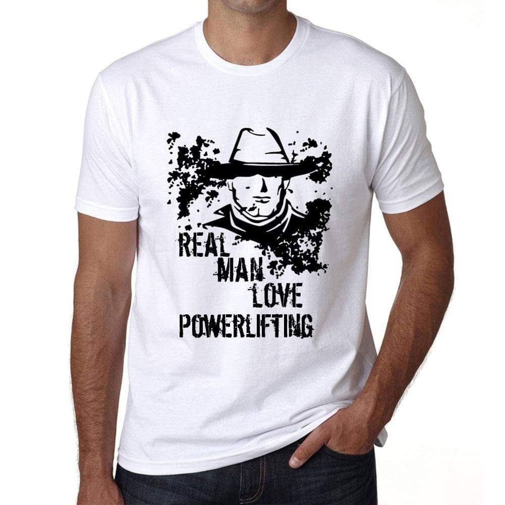 Powerlifting Real Men Love Powerlifting Mens T Shirt White Birthday Gift 00539 - White / Xs - Casual