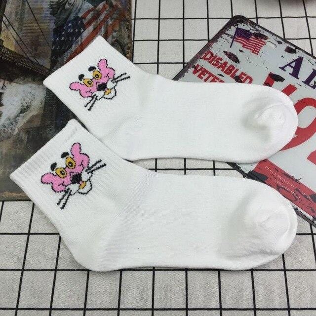 Harajuku Cute Patterend Ankle Socks Hipster Skatebord Ankle Funny Socks Female Fashion Cartoon Character Cute Short Socks Women