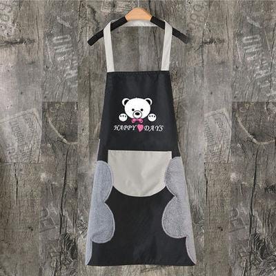 Abrasion Hand Apron Female Waterproof And Oil-proof Hooded Kitchen Sleeveless Overalls Hanging Neck Easy To Take Off CB4518/O