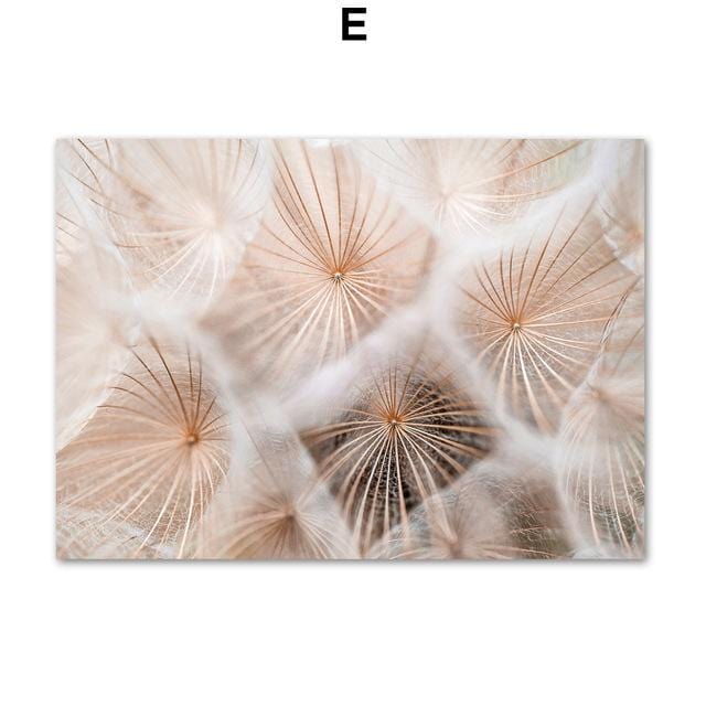 Winter Flower Dandelion Plant Landscape Wall Art Canvas Painting Nordic Posters And Prints Wall Pictures For Living Room Decor