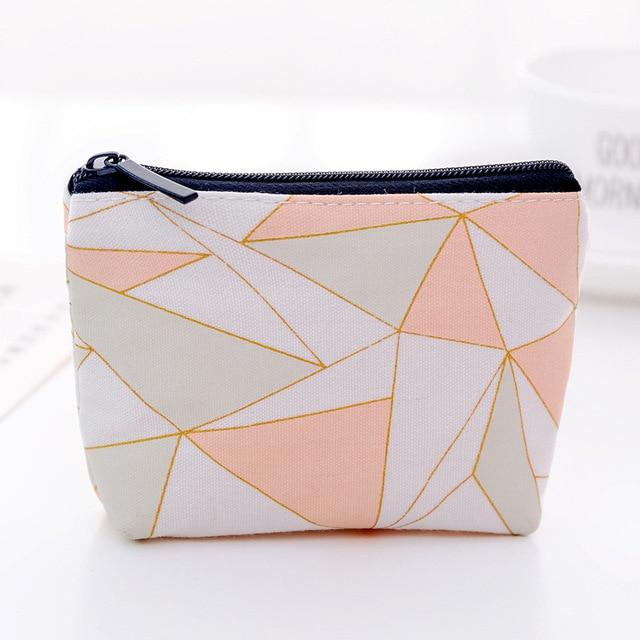 Mini Sanitary Napkin Bag Canvas Coin Purse Credit Card Holder Sanitary Pad Pouch Cosmetics Organizer Storage Bags Women Wallets