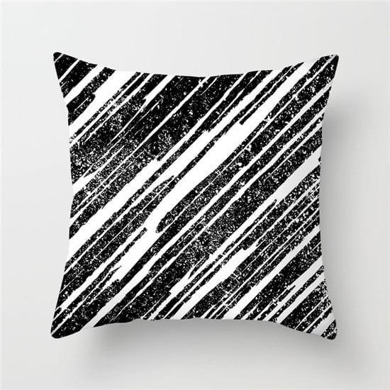 Fuwatacchi Geometric Pattern Cushion Cover Black White Soft Throw Pillow Cover Decorative Sofa Pillow Case Pillowcase Christmas