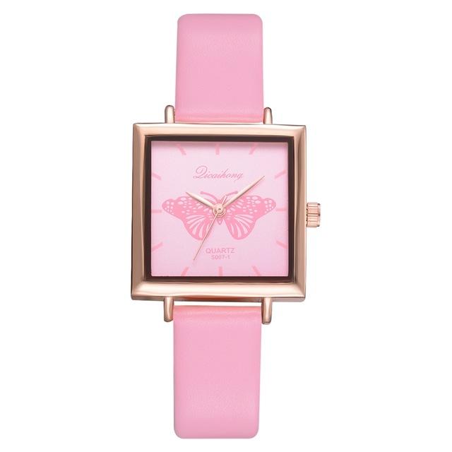 Dropshiping New Top Brand Square Women Bracelet Watch Contracted Leather Crystal WristWatches Women Dress Ladies Quartz Clock