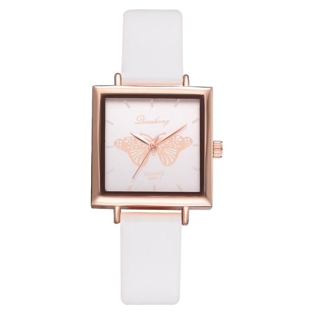 Dropshiping New Top Brand Square Women Bracelet Watch Contracted Leather Crystal WristWatches Women Dress Ladies Quartz Clock