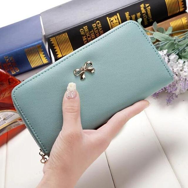 Long Women's Wallet Female Purses Tassel Coin Purse Card Holder Wallets Female Pu Leather Clutch Money Bag Pu Leather Wallet