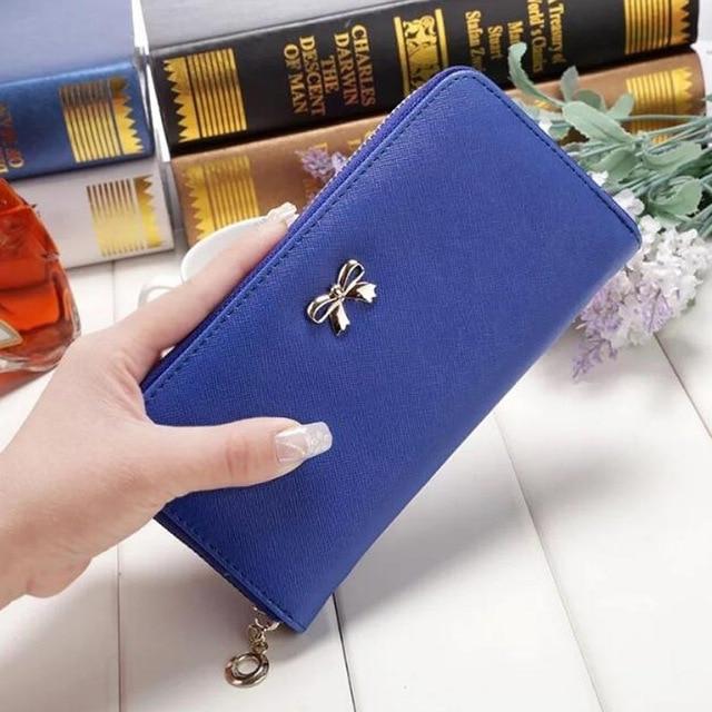 Long Women's Wallet Female Purses Tassel Coin Purse Card Holder Wallets Female Pu Leather Clutch Money Bag Pu Leather Wallet