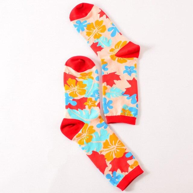 Funny Cute Happy Socks Womens Men Colour crew cotton short with print casual harajuku designer art female fashion socks summer