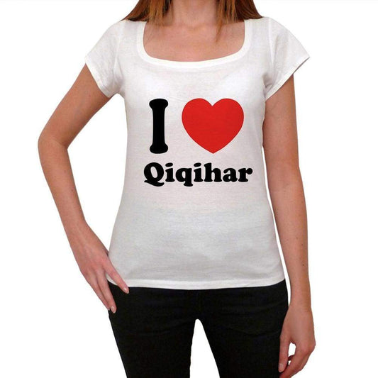 Qiqihar T Shirt Woman Traveling In Visit Qiqihar Womens Short Sleeve Round Neck T-Shirt 00031 - T-Shirt