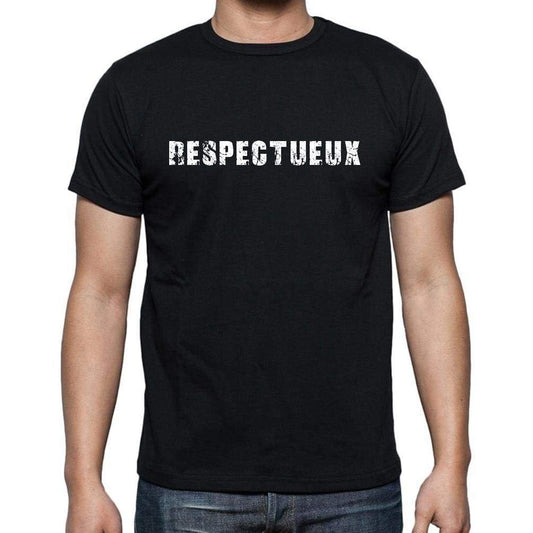 Respectueux French Dictionary Mens Short Sleeve Round Neck T-Shirt 00009 - Casual