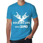Rocking Life Since 2040 Mens T-Shirt Blue Birthday Gift 00421 - Blue / Xs - Casual