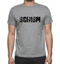 Schism Grey Mens Short Sleeve Round Neck T-Shirt 00018 - Grey / S - Casual