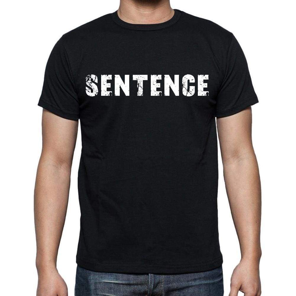 Sentence White Letters Mens Short Sleeve Round Neck T-Shirt 00007