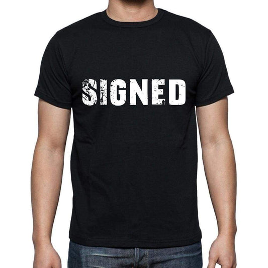 signed ,Men's Short Sleeve Round Neck T-shirt 00004 - Ultrabasic