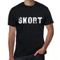 Skort Mens Retro T Shirt Black Birthday Gift 00553 - Black / Xs - Casual