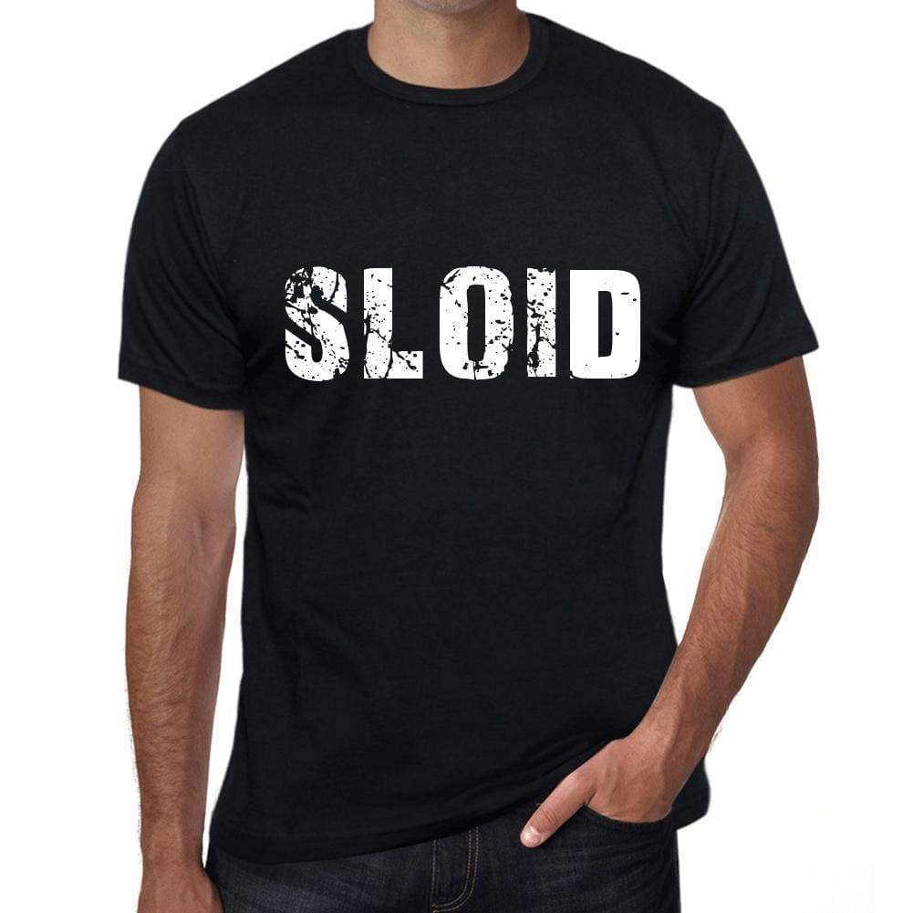 Sloid Mens Retro T Shirt Black Birthday Gift 00553 - Black / Xs - Casual