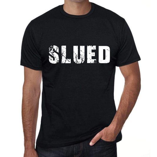 Slued Mens Retro T Shirt Black Birthday Gift 00553 - Black / Xs - Casual