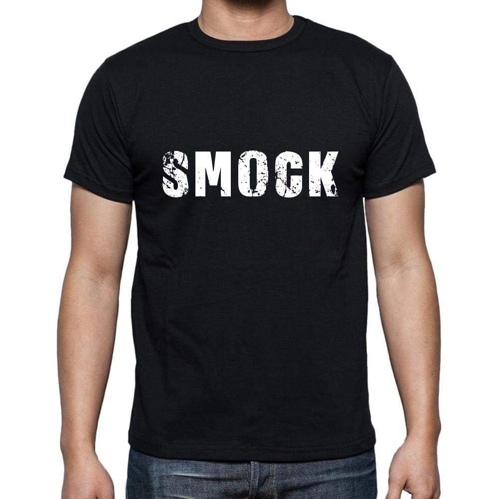 smock Men's Short Sleeve Round Neck T-shirt , 5 letters Black , word 00006 - Ultrabasic