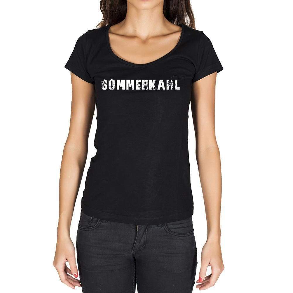 Sommerkahl German Cities Black Womens Short Sleeve Round Neck T-Shirt 00002 - Casual