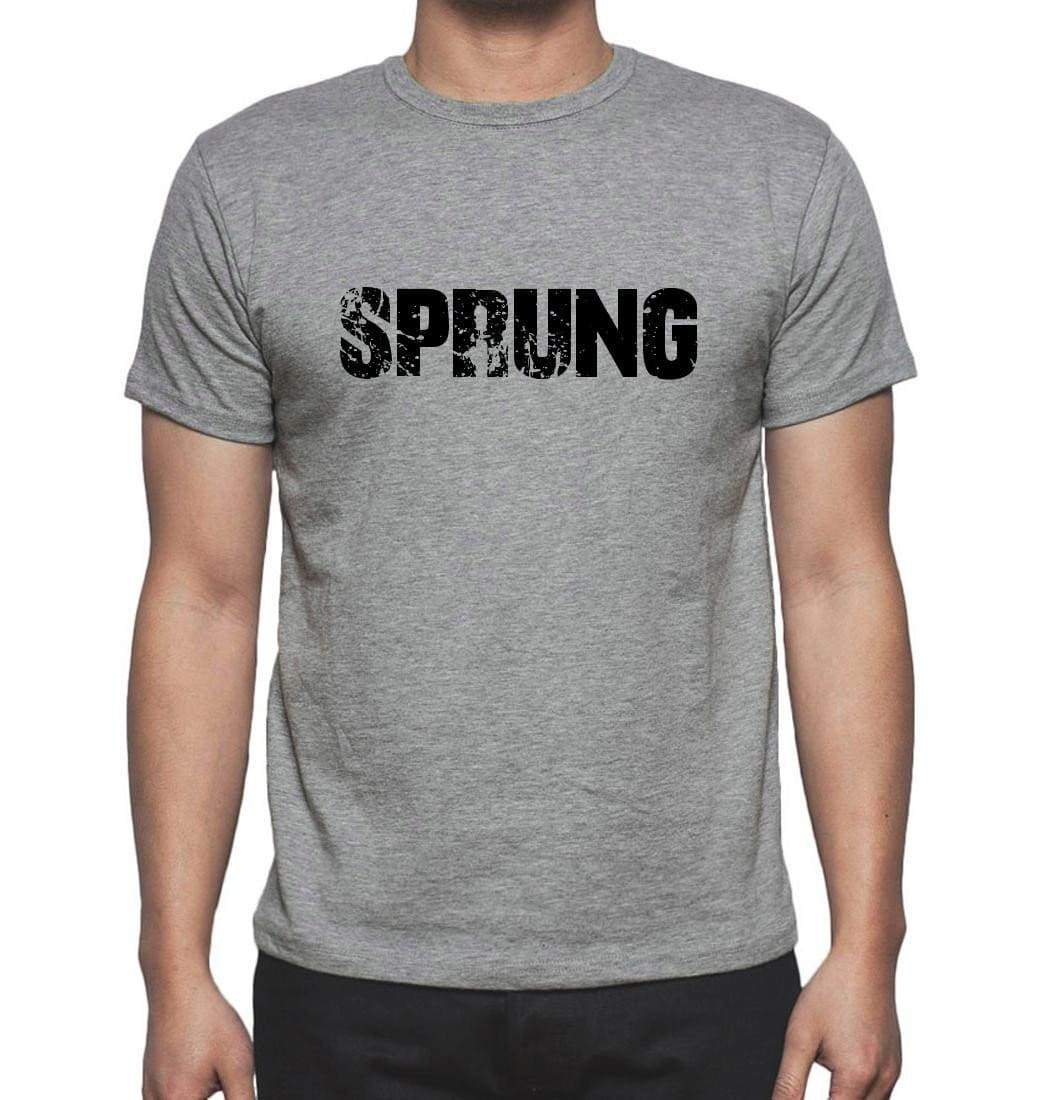 Sprung Grey Mens Short Sleeve Round Neck T-Shirt 00018 - Grey / S - Casual