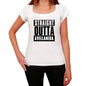 Straight Outta Avellaneda Womens Short Sleeve Round Neck T-Shirt 00026 - White / Xs - Casual