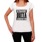 Straight Outta Leicester Womens Short Sleeve Round Neck T-Shirt 00026 - White / Xs - Casual