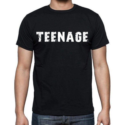 Teenage Mens Short Sleeve Round Neck T-Shirt - Casual
