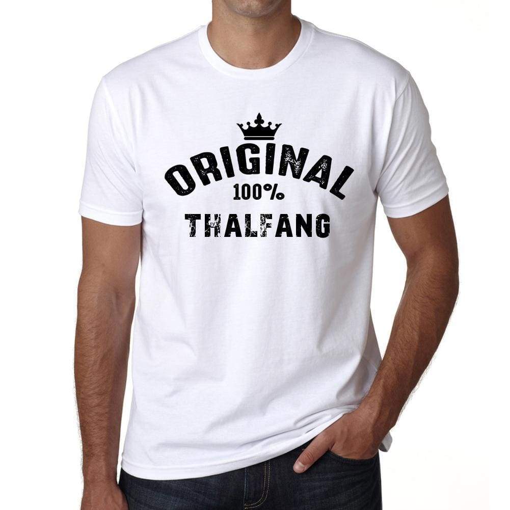 Thalfang 100% German City White Mens Short Sleeve Round Neck T-Shirt 00001 - Casual
