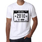 The Star 2010 Is Born Mens T-Shirt White Birthday Gift 00453 - White / Xs - Casual