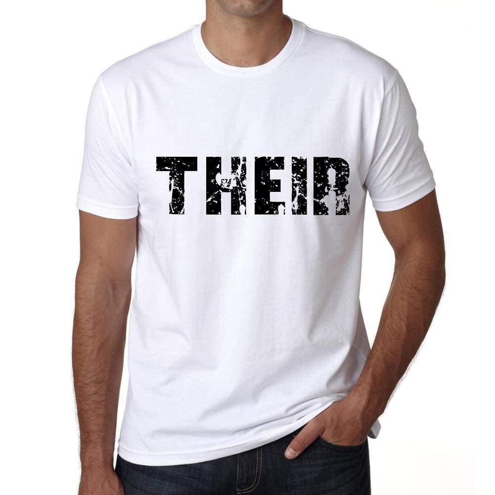 Their Mens T Shirt White Birthday Gift 00552 - White / Xs - Casual